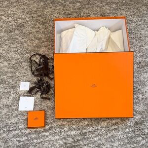 Hermès Orange Gift Box with Accessories